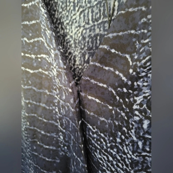 H by Halston Blue Animal  Print Dress - Picture 8 of 10